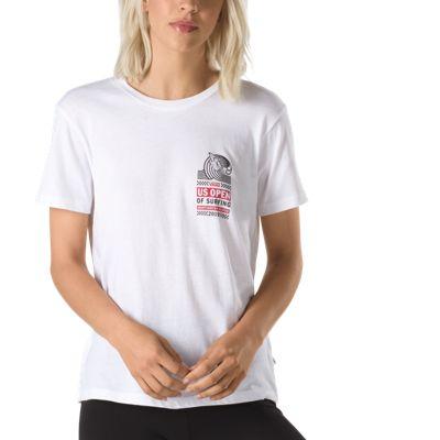 Vans Us Open Stacked Crew Tee (white)