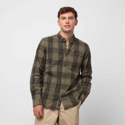 Vans Gonzales Flannel Buttondown Shirt (grape Leaf)