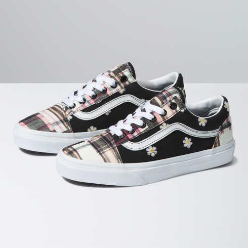 Vans Old Skool (floral Plaid Patchwork)