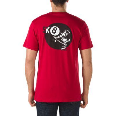 Vans Mens Shoes Skate Shoes Mens Shoes Mens Sandals Sk8 Ball T-shirt (cardinal)