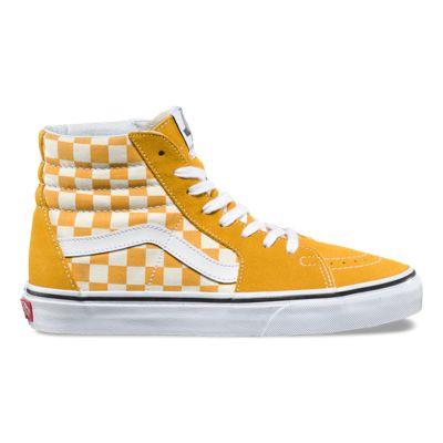 Vans Us Open Sk8-hi (mineral Yellow/checker)