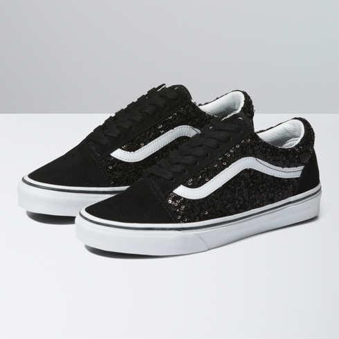 Vans Boucle Sequins Old Skool Shoe (black/true White)