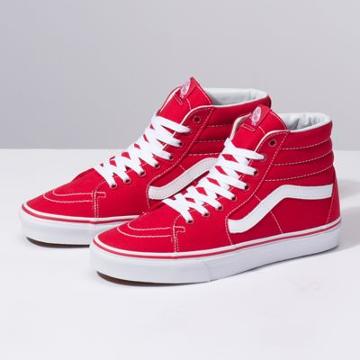 Vans Canvas Sk8-hi (red)