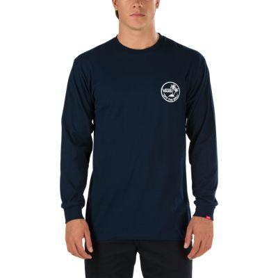 Vans Dual Palm Long Sleeve T-shirt (navy-white)