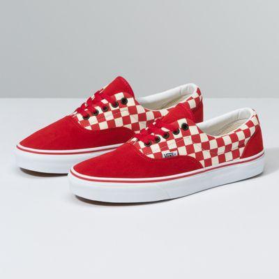 Vans Customs Racing Red Checkerboard Era (customs)