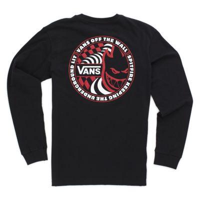 Vans Boys Vans X Spitfire Long Sleeve T-shirt (black)