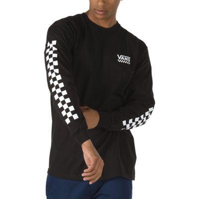 Vans Checkered Vee Long Sleeve T-shirt (black)