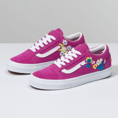 Vans Floral Chenille Old Skool (fuchsia Red/true White)