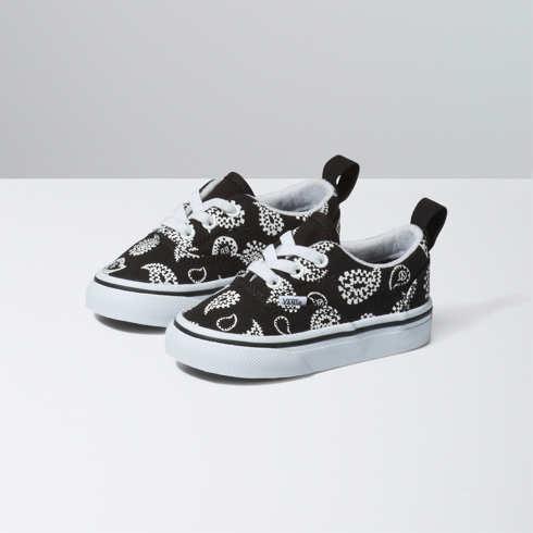 Vans Toddler Era Elastic Lace (check Paisley Black)