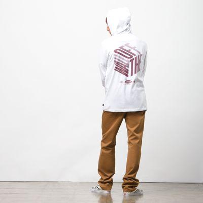 Vans Van Doren Long Sleeve Hooded Shirt (black/white)