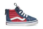 Vans Toddler Tri Pop Sk8-hi Zip (vintage Indigo/rococco Red)