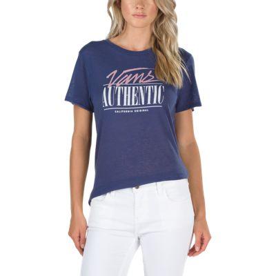 Vans Authentic Original Boyfriend Tee (crown Blue)