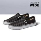 Vans Customs Black Checkerboard Slip-on Wide (customs)