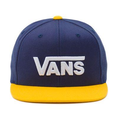 Vans Drop V Snapback Hat (dress Blues Old Gold)