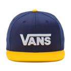 Vans Drop V Snapback Hat (dress Blues Old Gold)