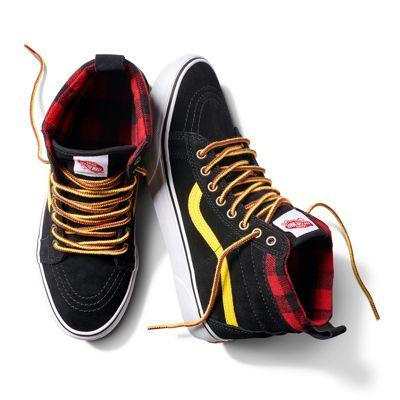 Vans Customs Black Suede Mte Sk8-hi (customs)