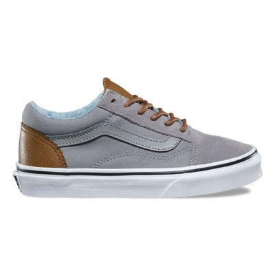 Vans Kids C & L Old Skool (frost Gray/acid Denim)