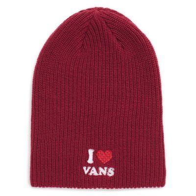 Vans I Heart Vans Beanie (rumba Red) Womens Hats