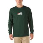 Vans Peaks Camp Long Sleeve T-shirt (forest Green)