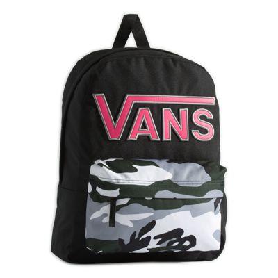 Vans Realm Flying V Camo Backpack (black/pop Camo)