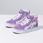 Vans Kids Pastel Camo Sk8-hi Zip (fairy Wren/marshmallow)