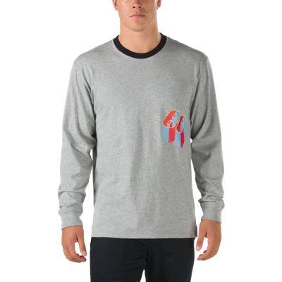 Vans Gilbert Crockett Ringer Long Sleeve T-shirt (cement Heather)