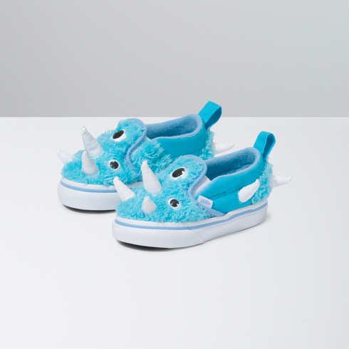 Vans Toddler Slip-on V Monster (blue Atoll/true White)