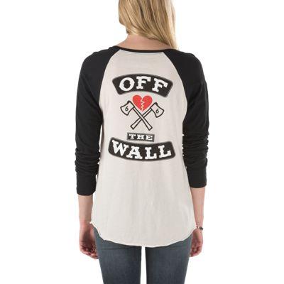 Vans Mens Shoes Skate Shoes Mens Shoes Mens Sandals Trouble Makin Raglan T-shirt (white Sand/black) Womens Tank Tops