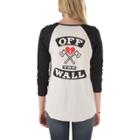 Vans Mens Shoes Skate Shoes Mens Shoes Mens Sandals Trouble Makin Raglan T-shirt (white Sand/black) Womens Tank Tops