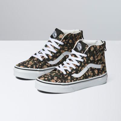 Vans Kids Rose Dreams Sk8-hi Zip (black/white)