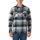 Vans Box Flannel Shirt (black/blue Mirage/oatmeal) Mens T-shirts