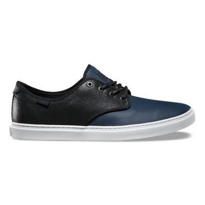 Vans Mens Shoes Skate Shoes Mens Shoes Mens Sandals Ludlow (crackle Dress Blues/white)