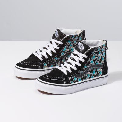 Vans Kids Vanosaur Sk8-hi Zip (black/true White)