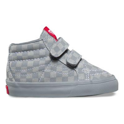 Vans Toddler Mono Checkerboard Sk8-mid Reissue V (gray/gray)