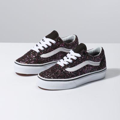 Vans Kids Glitter Stars Old Skool (black/true White)