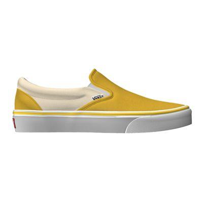 Vans Boys Customs Slip-on (yellow/natural)