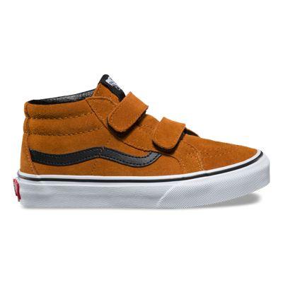 Vans Kids Suede Sk8-mid Reissue V (glazed Ginger/black)