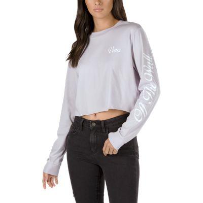 Vans Brush Off Long Sleeve Crop Tee (evening Haze)