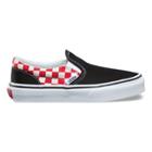 Vans Kids Checkerboard Slip-on (black/red)