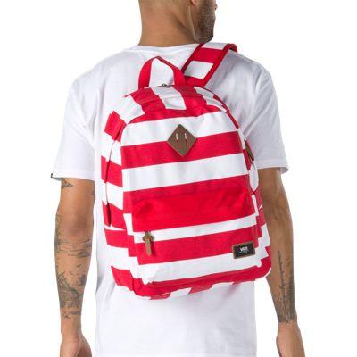 Vans Old Skool Plus Backpack (racing Red Stripe)
