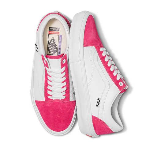 Vans Customs True White Magenta Skate Old Skool (customs)