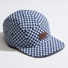 Vans Davis 5 Panel Camper Hat (true Blue/white Check)