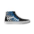 Vans Customs Blue Flame Checkerboard Sk8-hi (customs)
