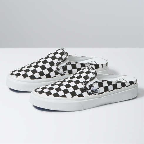 Vans Checkerboard Classic Slip-on Mule (black/true White)