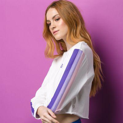 Vans Rainee Long Sleeve Crop Tee (white)