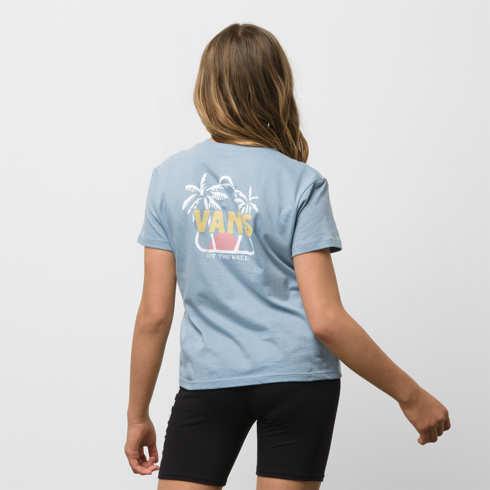 Vans Kids Santos Crew Tee (ashley Blue)
