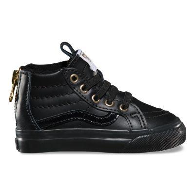 Vans Toddlers Sk8-hi Zip (black/gold)