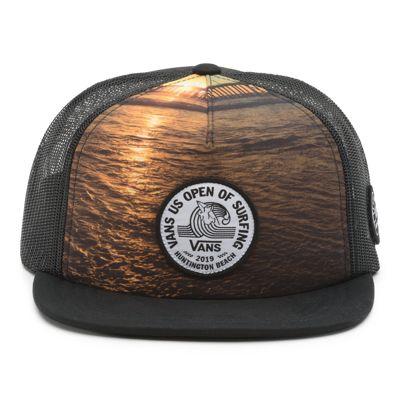 Vans Us Open Logo Beach Girl Trucker Hat (photo Real)