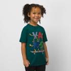 Vans Little Kids Sk8 Friends T-shirt (botanical Garden)