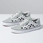 Vans Glitter Checkerboard Old Skool (silver/true White)